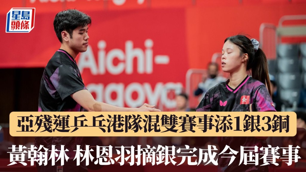 黃翰林林恩羽摘銀完成今屆賽事。