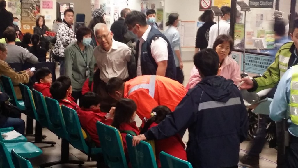 幼童送院治理。林思明攝