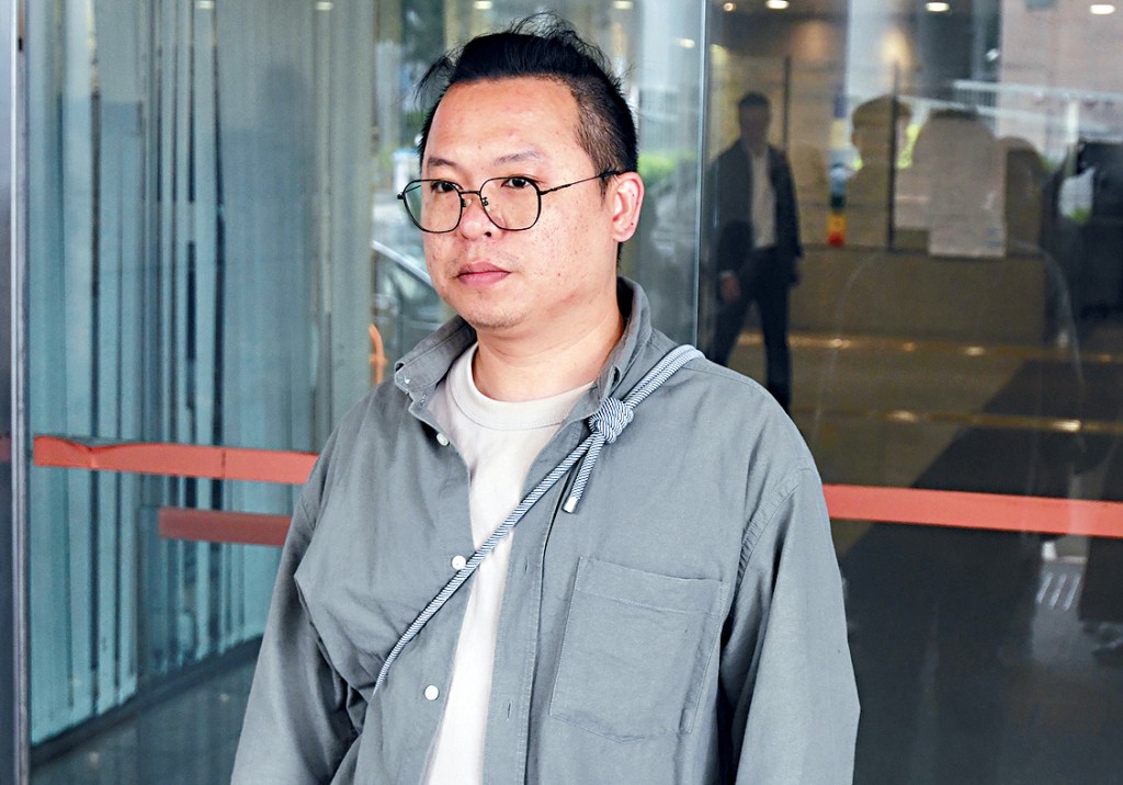 陳勁輝在中上環塗鴉「自由」字樣的金錢符號,判監3星期、緩刑兩年。