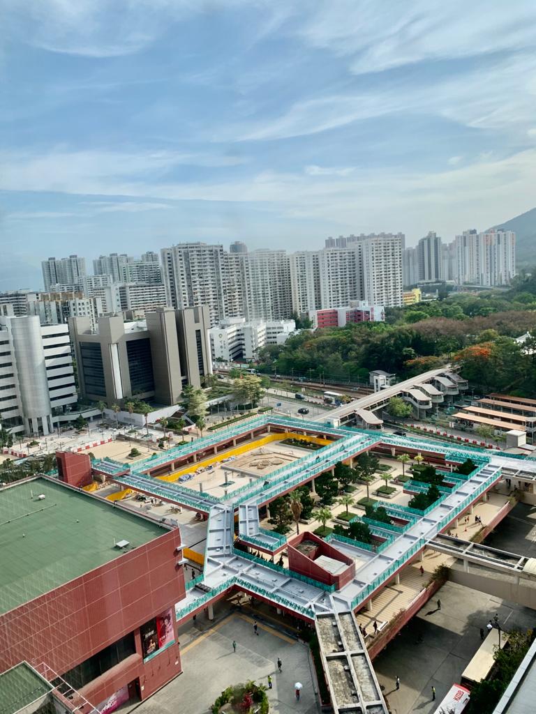 外望開揚區內市景。