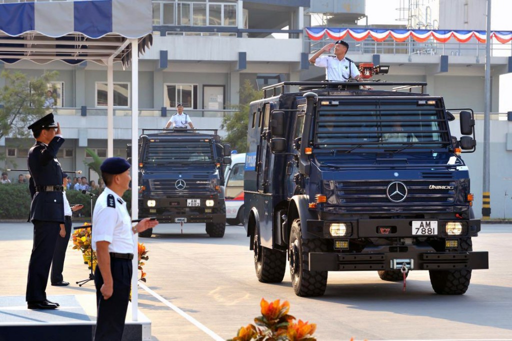 警務處副處長(國家安全)簡啟恩擔任機動部隊大隊長,帶領訓練大隊結業。 警務處副處長(國家安全)簡啟恩擔任機動部隊大隊長,帶領訓練大隊結業。