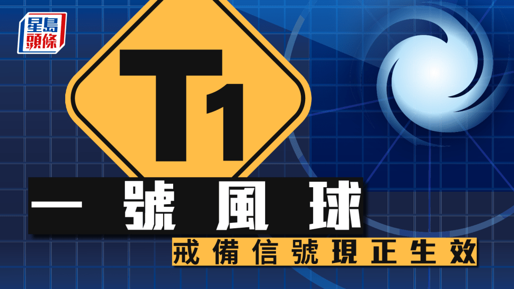 颱風麥德姆｜一號戒備信號現正生效  考慮明日下午初時改發3號強風信號