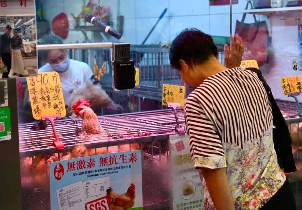 禾輋街市檔販及市民反應普遍平靜。 禾輋街市檔販及市民反應普遍平靜。