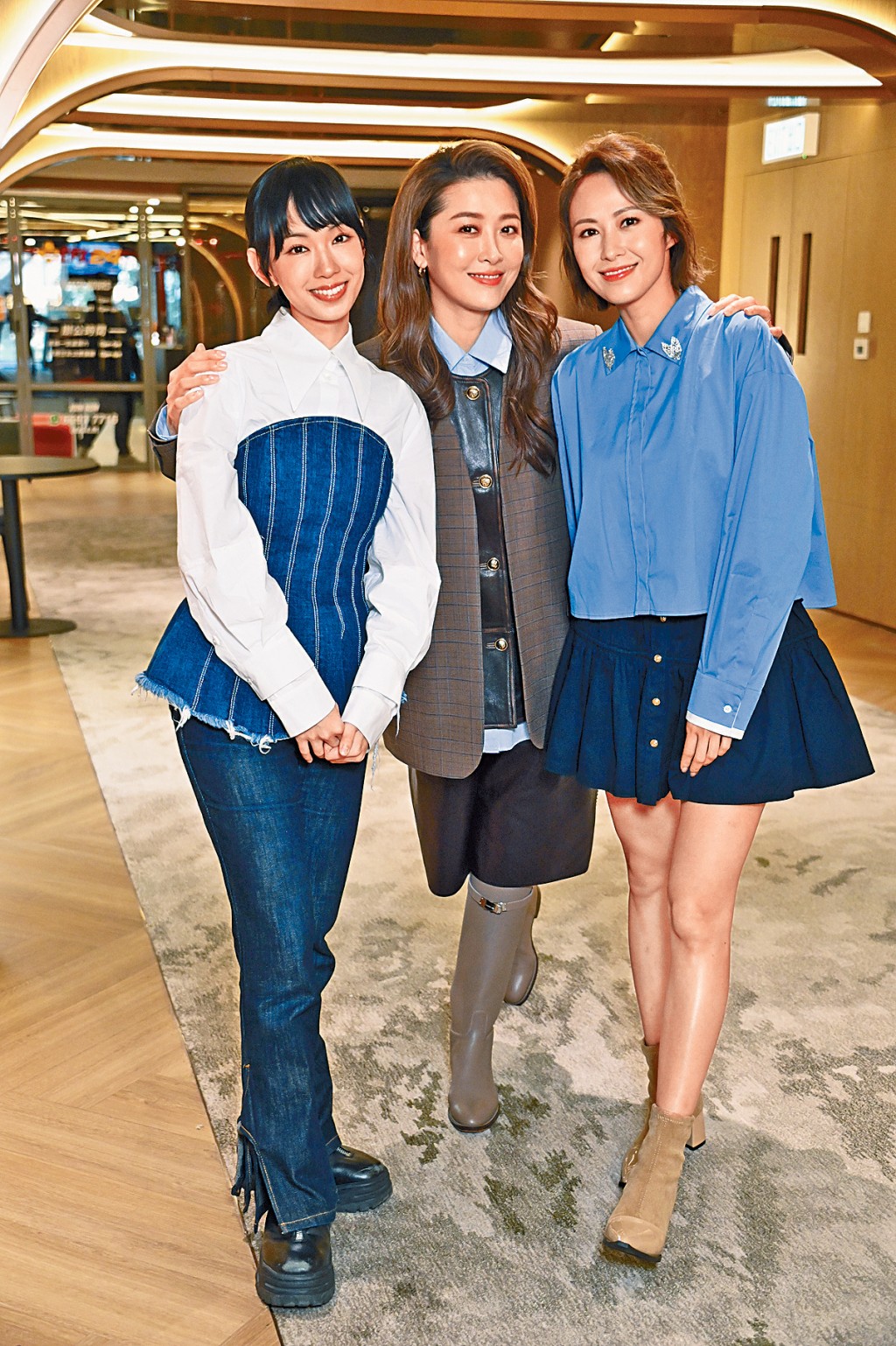 （左起）李靖筠、周勵淇以及湯怡三位齊齊參演《內幕》。