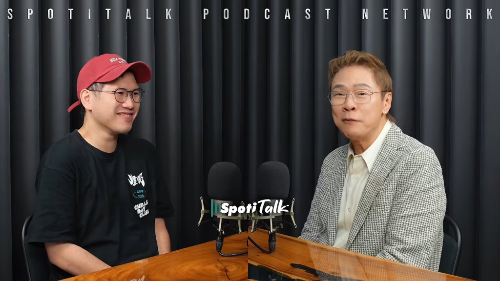 陳志雲近日現身《SpotiTalk》訪問。 陳志雲近日現身《SpotiTalk》訪問。
