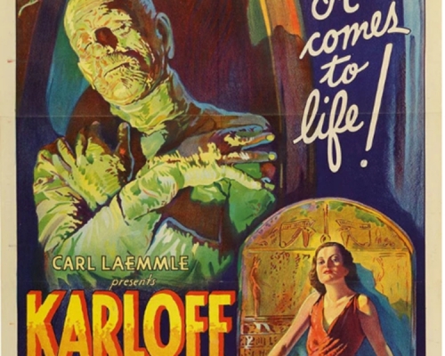 恐怖片《千歲怪人》原裝電影海報拍賣，估值逾100萬美元（約780萬港元）。網圖