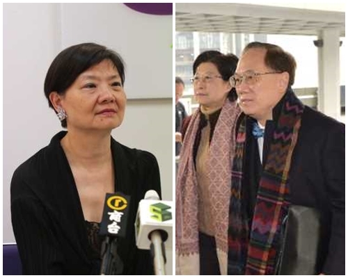 余若薇今早祝曾蔭權「大步檻過」。資料圖片