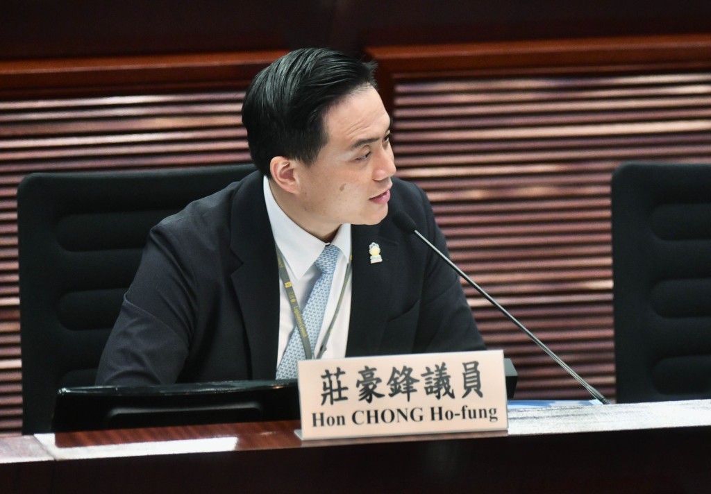 實政圓桌立法會議員莊豪鋒。 實政圓桌立法會議員莊豪鋒。