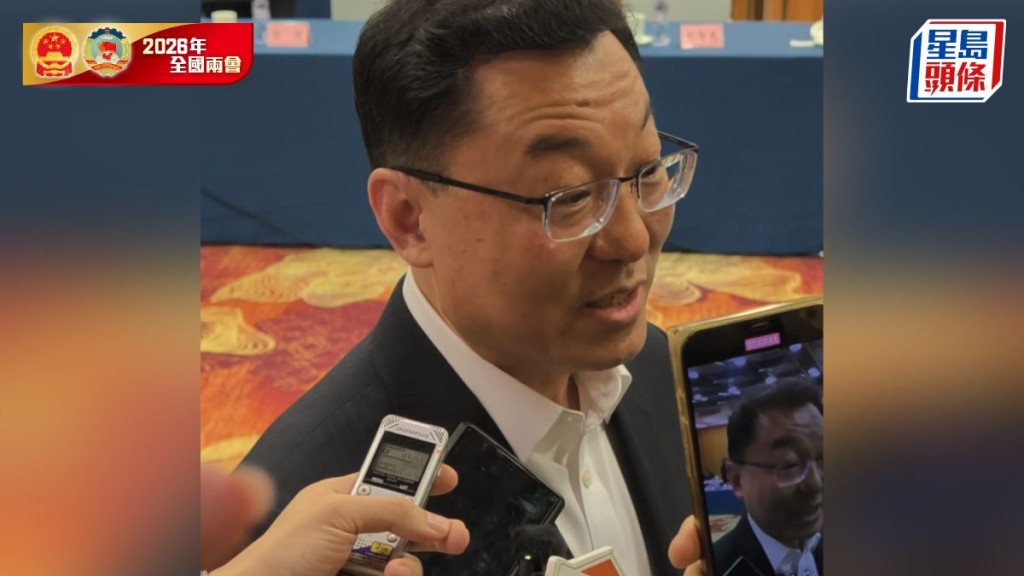 中國駐美大使謝鋒接受訪問。駐京記者楊浚源攝