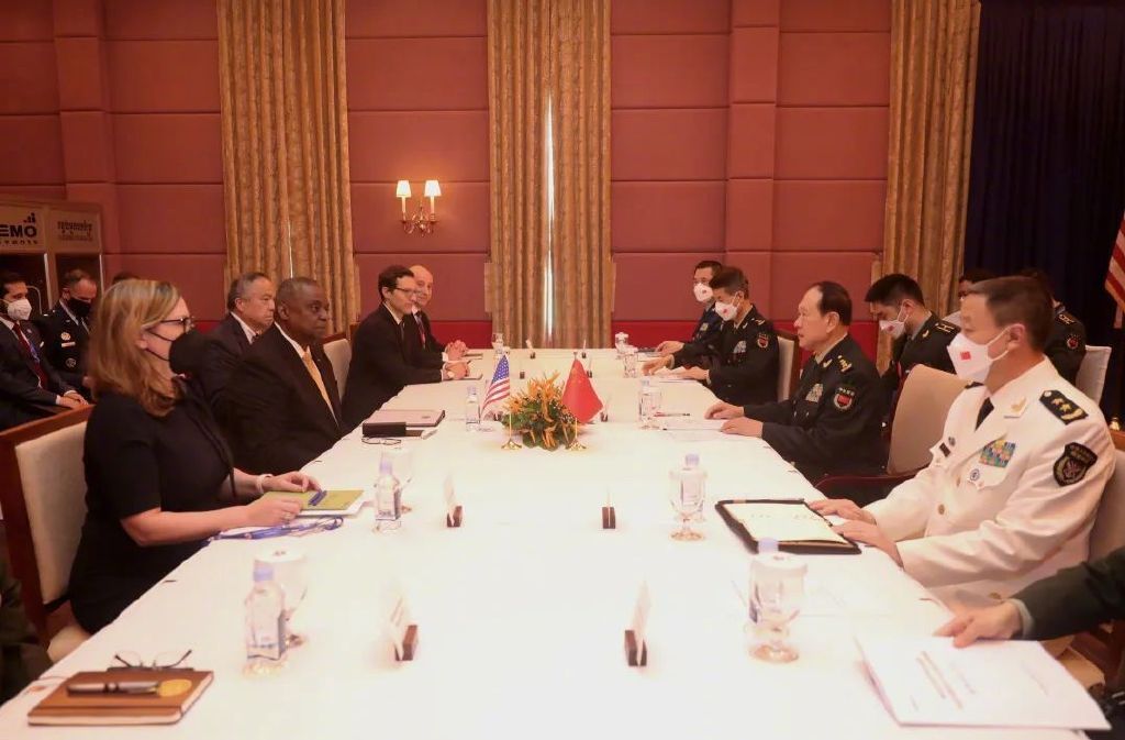 中美防長舉行會談，魏鳳和表示中美關係前提在美方信守承諾。