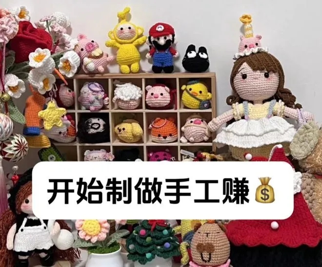 夏夏靠擺攤販售手工藝品，努力維持生活與治療開銷。