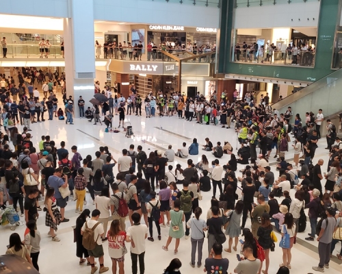 市民曾多次在沙田新城市集會。資料圖片