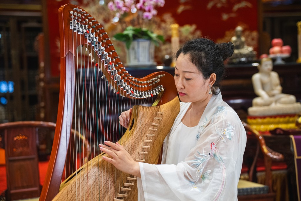 現場可欣賞古樂器箜篌的演奏,機會難逢。
