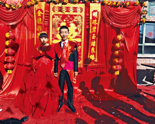 ■山西吕梁的农村婚礼。