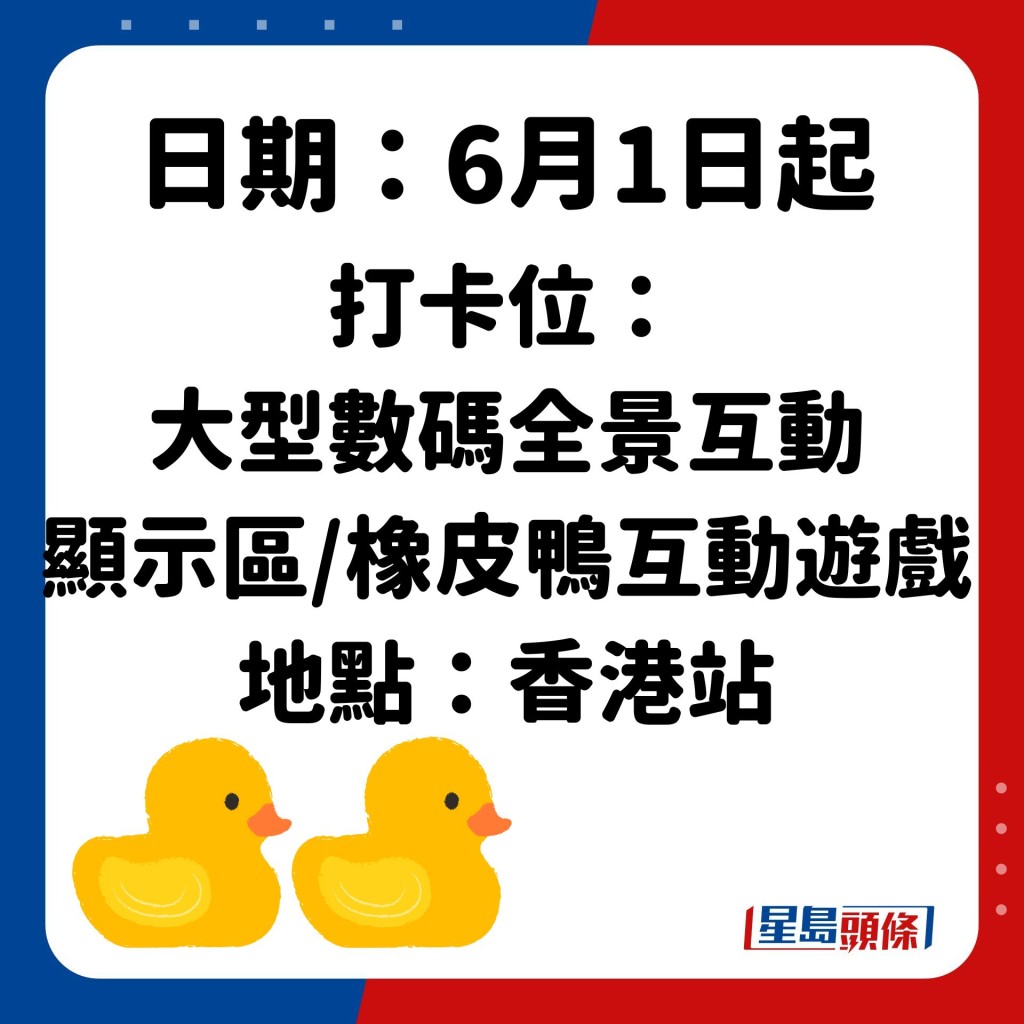 巨型黄鸭维港亮相 全港打卡位懒人包