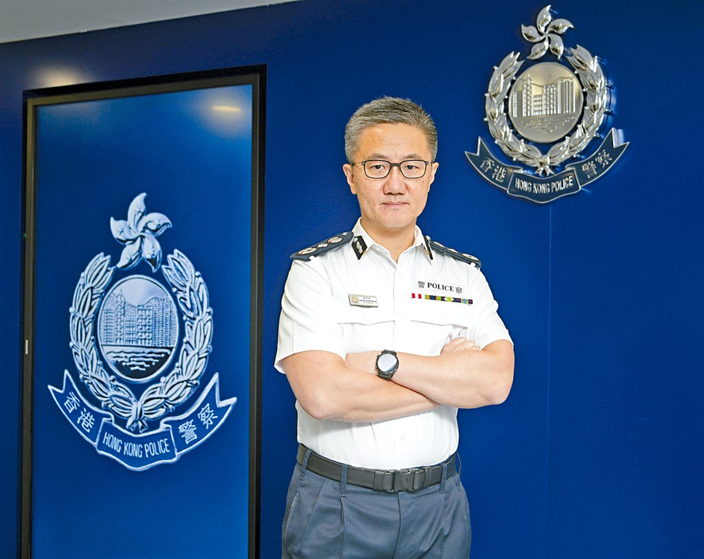 ■警隊「一哥」蕭澤頤指黑暴案雖跌但未敢鬆懈，警隊會擴大情報網，加強留意網上煽動暴力的人士。