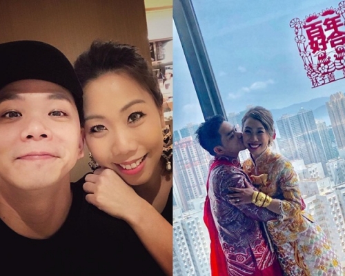 林子善同老婆慶祝一周年，並獲網民爆料贈慶。（ig圖片）