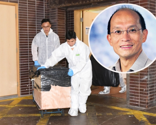 張祺忠(小圖)涉謀殺妻子陳慧文。 資料圖片