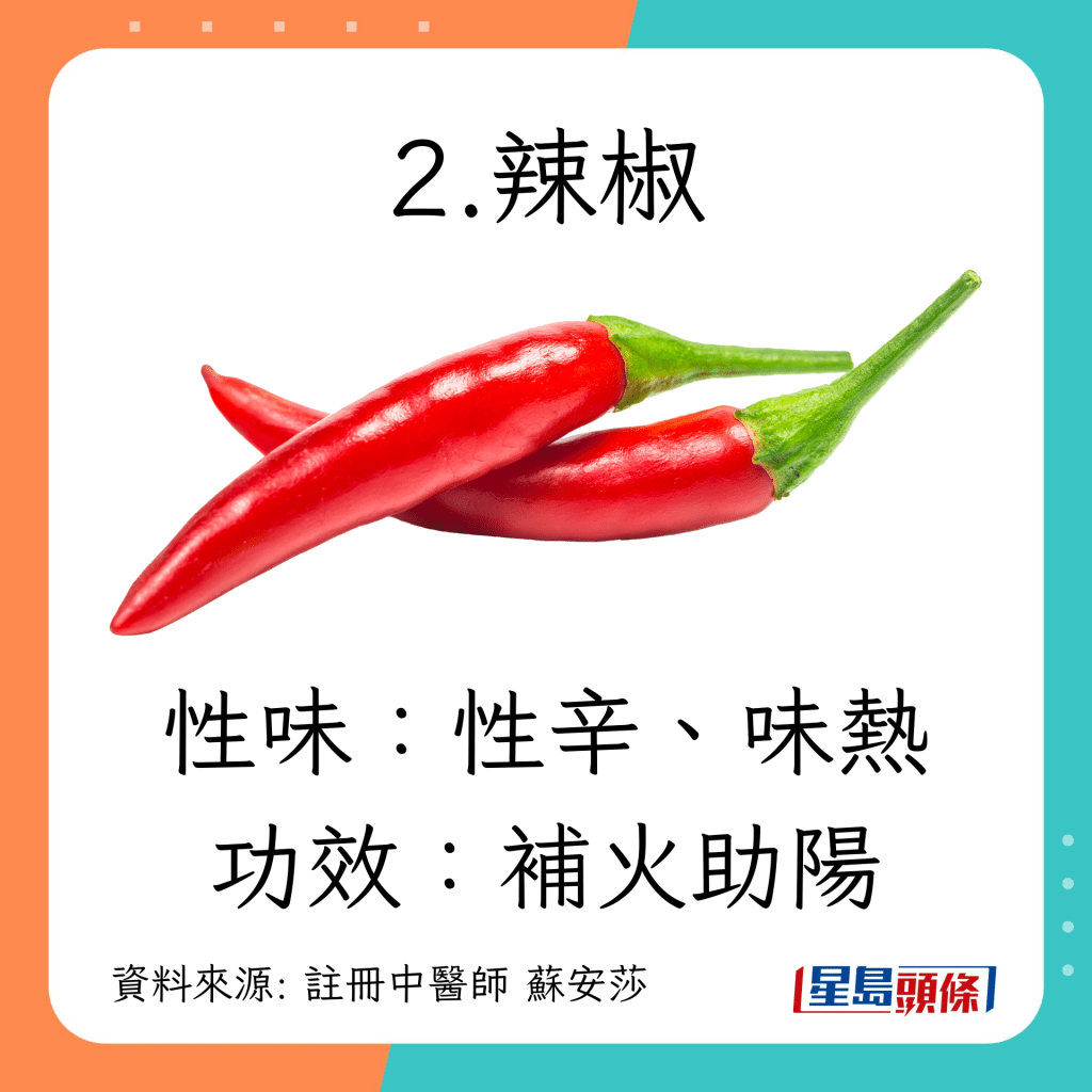 夏至節氣養生｜忌吃6款食物：辣椒