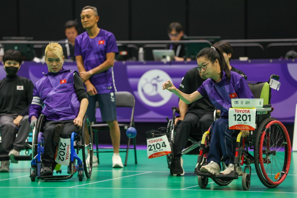 陈柏麟、龙子健及杨晓林。照片由中国香港残疾人奥委会提供