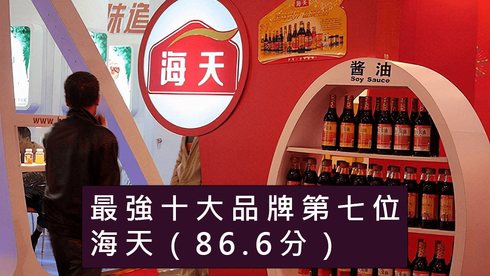 2023内地最强十大品牌第七位，海天。资料图片