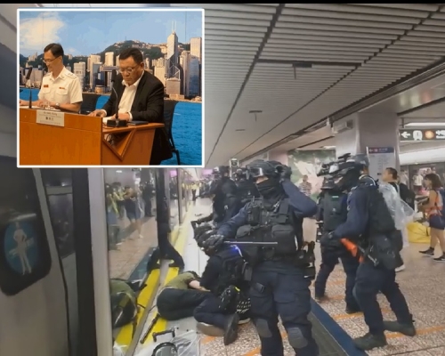 消防處及醫管局(小圖)指當晚共46名傷者送往多間醫院。
