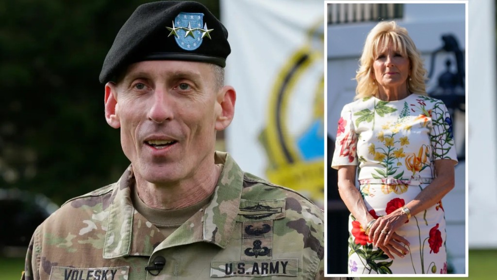 沃萊斯基疑因網上公開批評第一夫人吉爾，被暫停職務。AP 