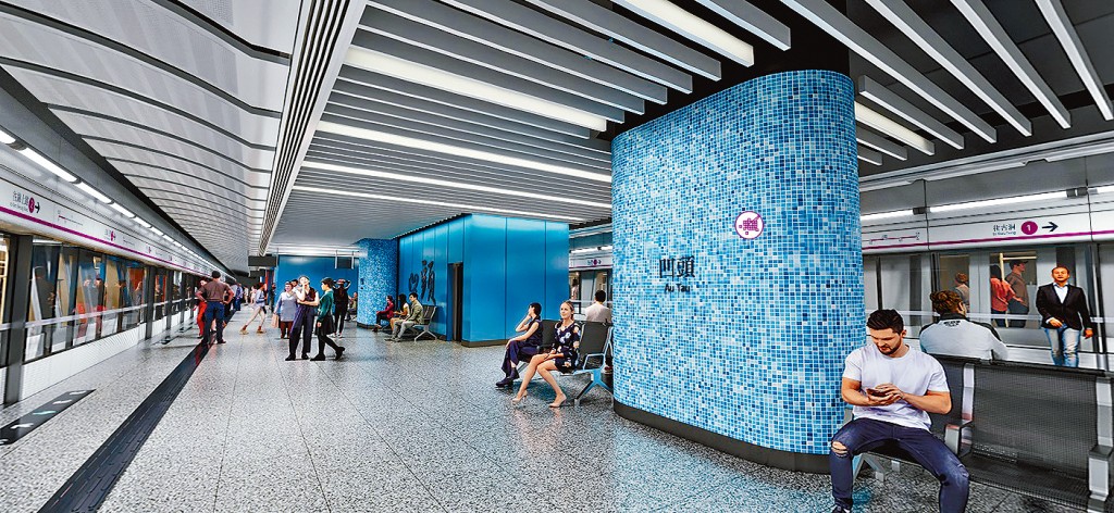 北環線主線將於凹頭、牛潭尾和新田設3個中途站。