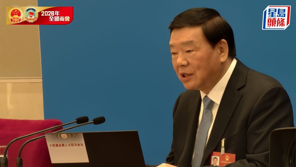 人大會議新聞發言人婁勤儉。  駐京記者楊浚源攝