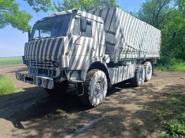 2026年5月底，有親俄軍事博主指出，不少在烏的俄軍車塗有「斑馬紋」迷彩。milinfolive_man@Telegram