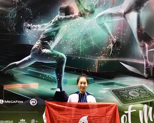 江旻憓四強不敵最終奪標的巴西老將卡丹莎美,但仍為香港奪此賽事史上首面獎牌。 相片由劍總提供