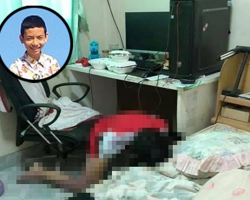 泰國一名資優男生電玩成癮通宵打機,因中風跪坐電腦桌前猝逝。(網圖)