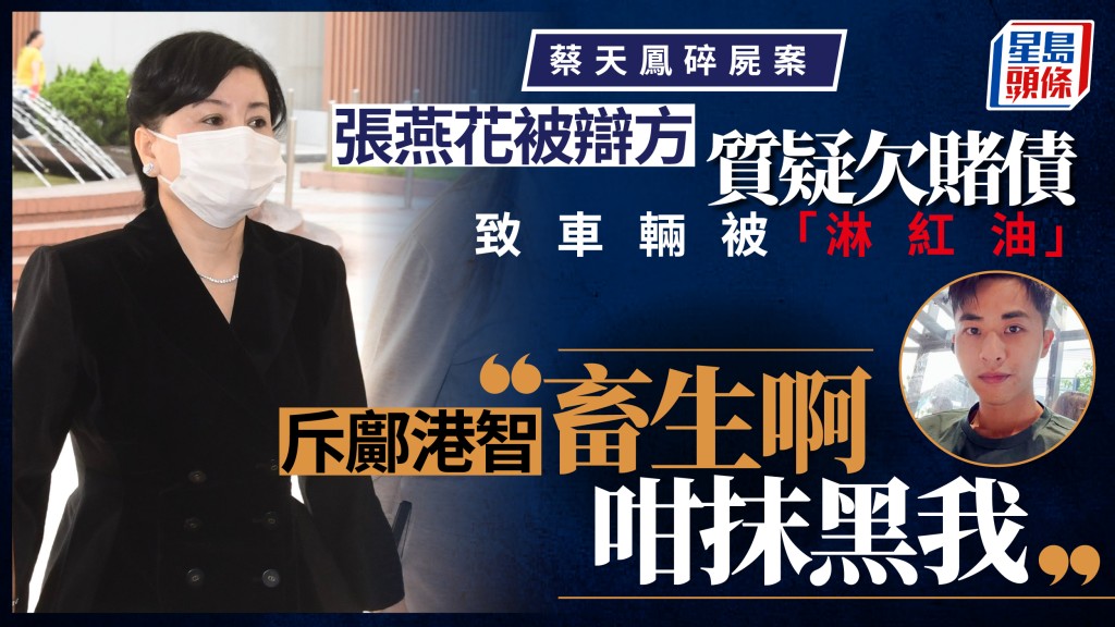 蔡天凤碎尸案｜被指欠赌债致车辆遭淋红油 蔡母：畜生啊咁抹黑我
