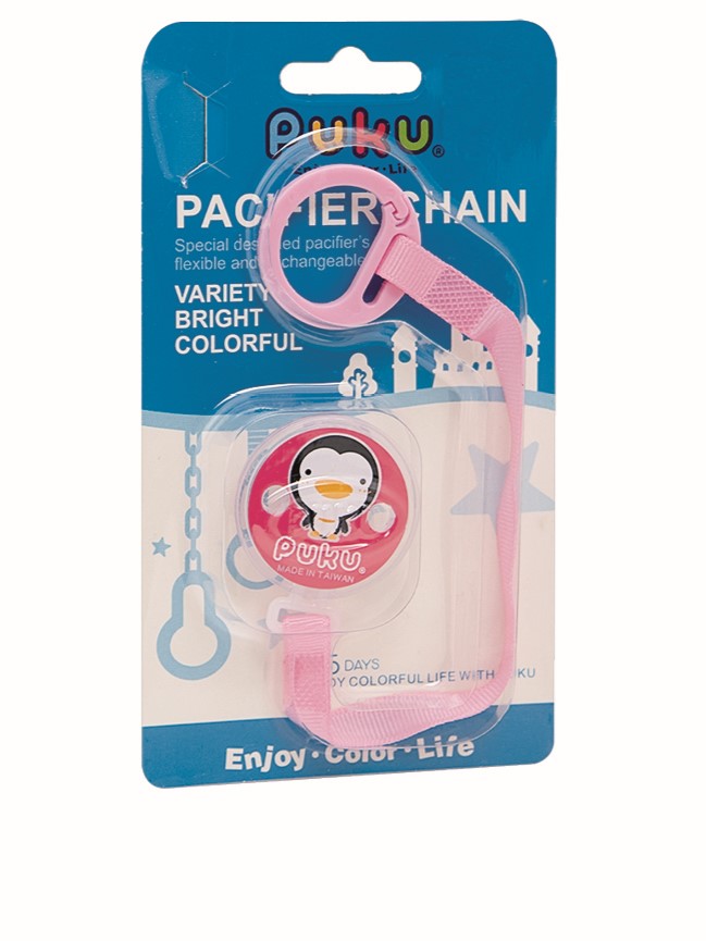 3.  Puku 大头Q夹式布质奶嘴鍊 (粉红) Headshot Fabric Pacifier Clip (Pink) 售价：$29 总评：5星