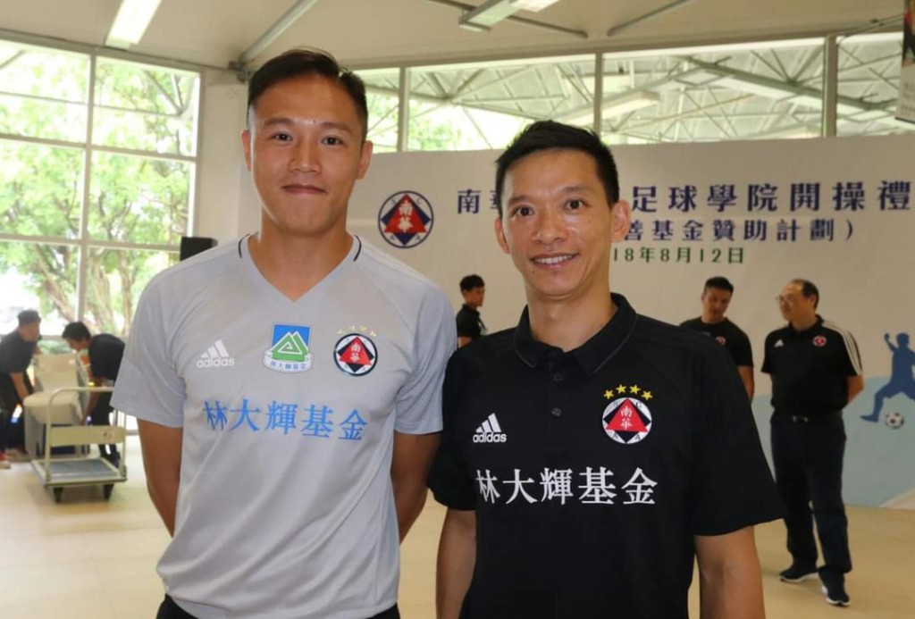 阿邦踢过南华及当教练，与潘耀焯合作。 受访者图片