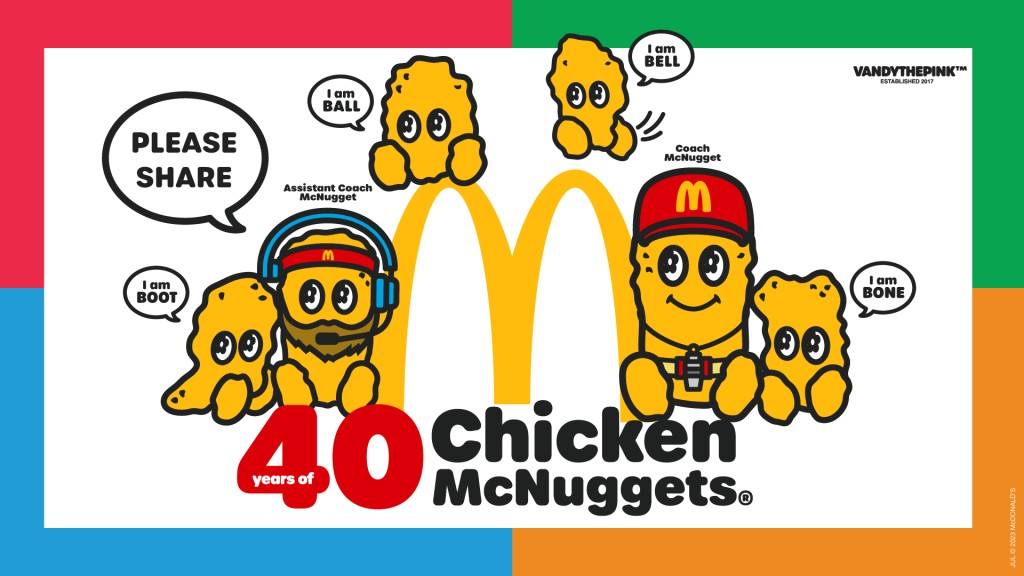 麦当劳经典美食麦乐鸡推出40周年。