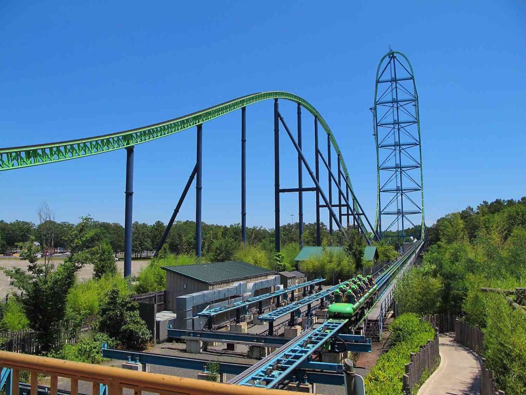 時速破200公里的全球最高過山車京達卡（Kingda Ka），即將成為歷史。網上圖片