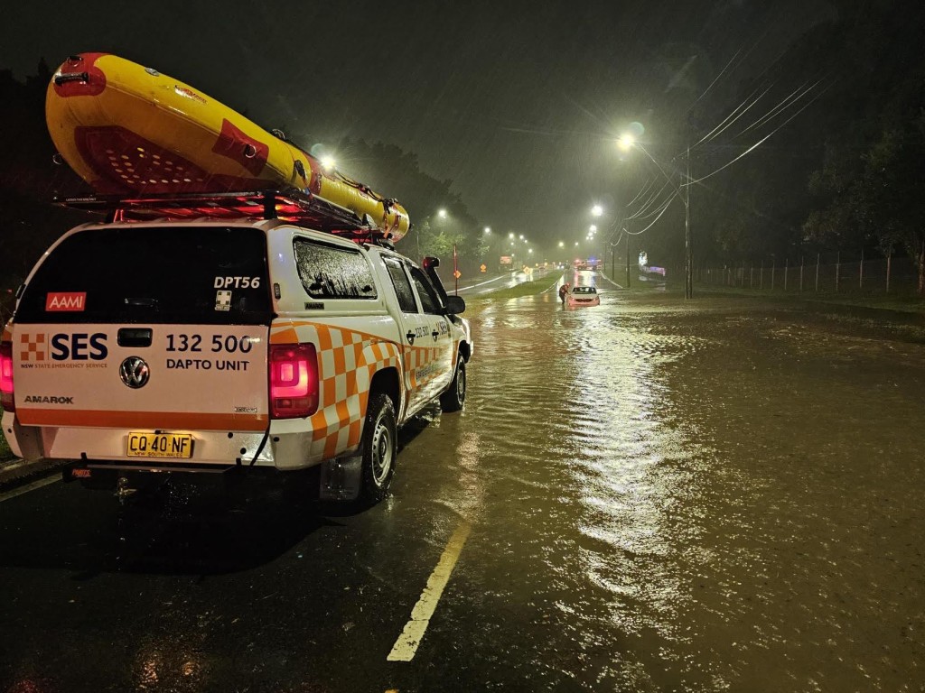 当局警告，强降雨同洪水可能会进一步向南迅速移动。网上图片
