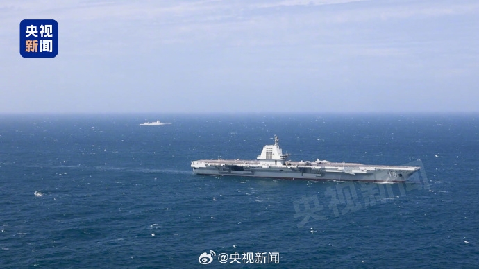 福建艦入列後完成首次海上實兵訓練。央視