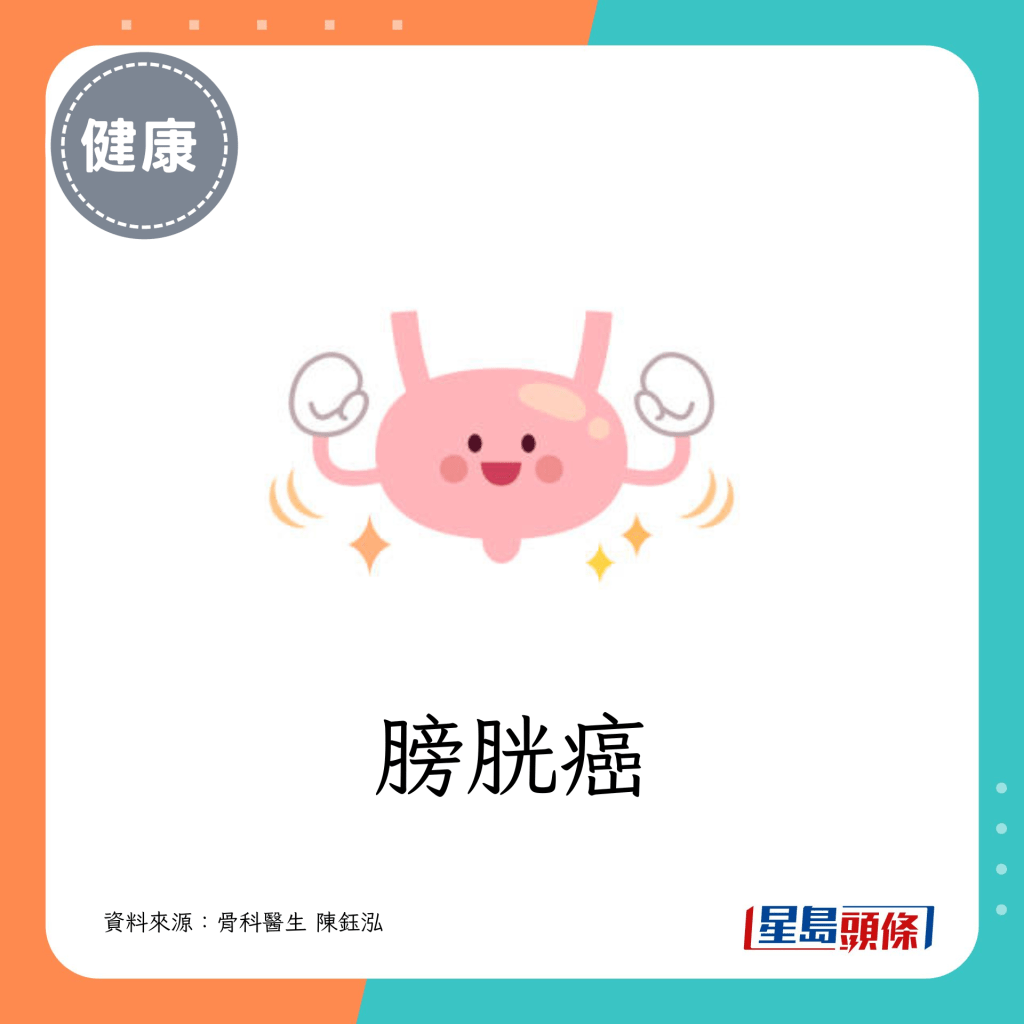 可降低以下癌症的發生率:膀胱癌