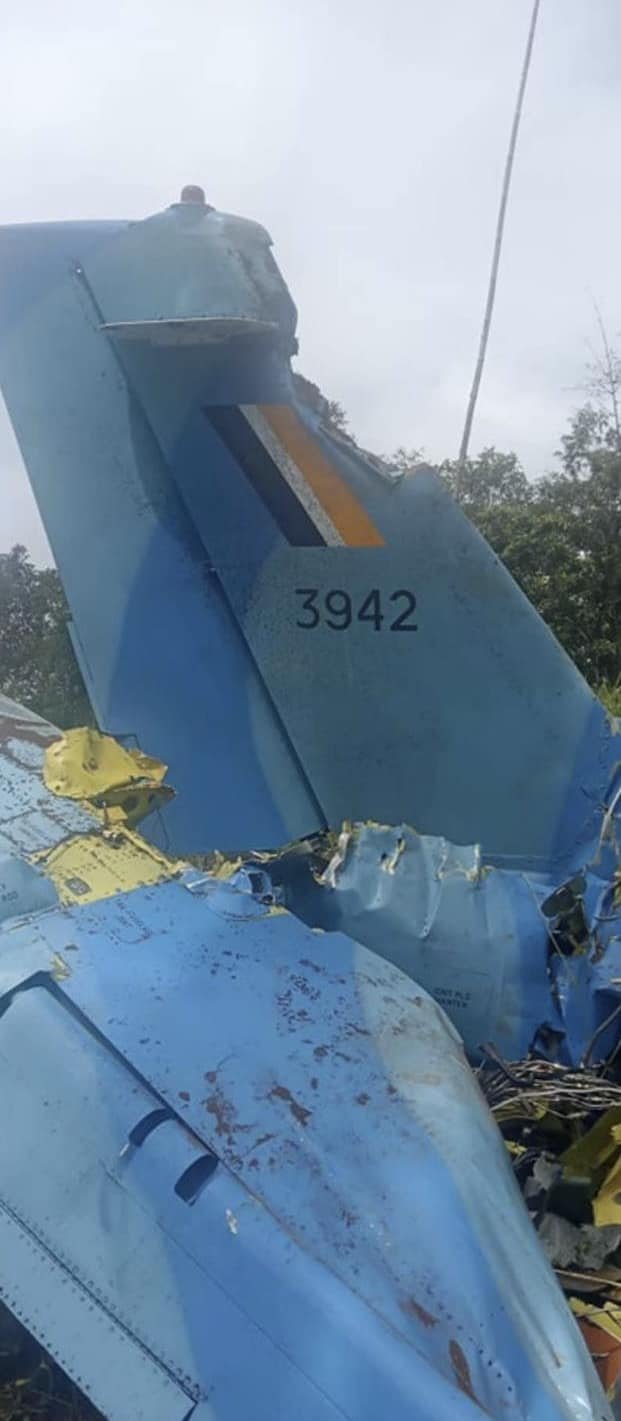 緬甸一架戰鬥機墜毀。緬甸國防部X圖片
