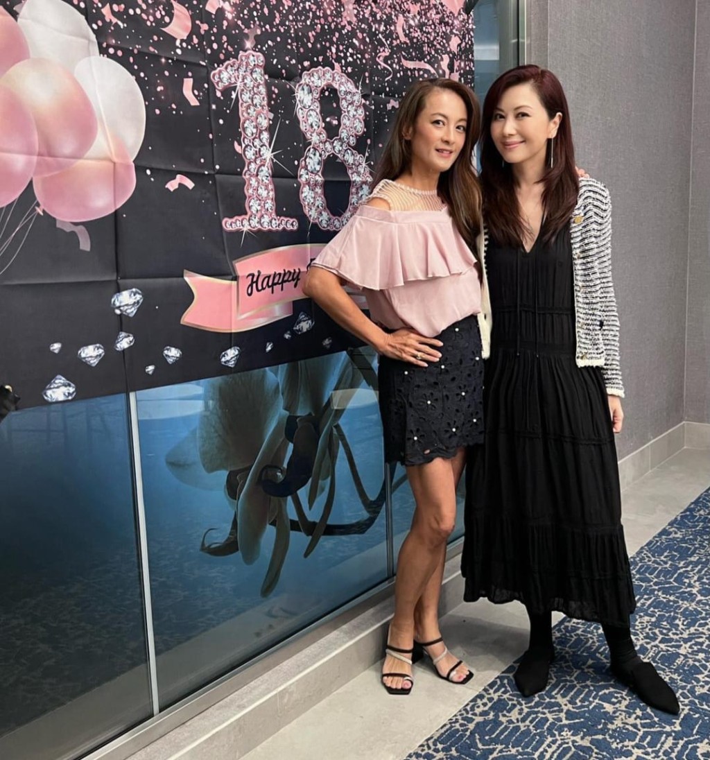 楊寶玲出席林穎嫻女兒18歲生日會。