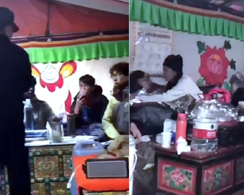 有香港大學生遭扣查。「香港大學學生會校園電視」FB影片截圖