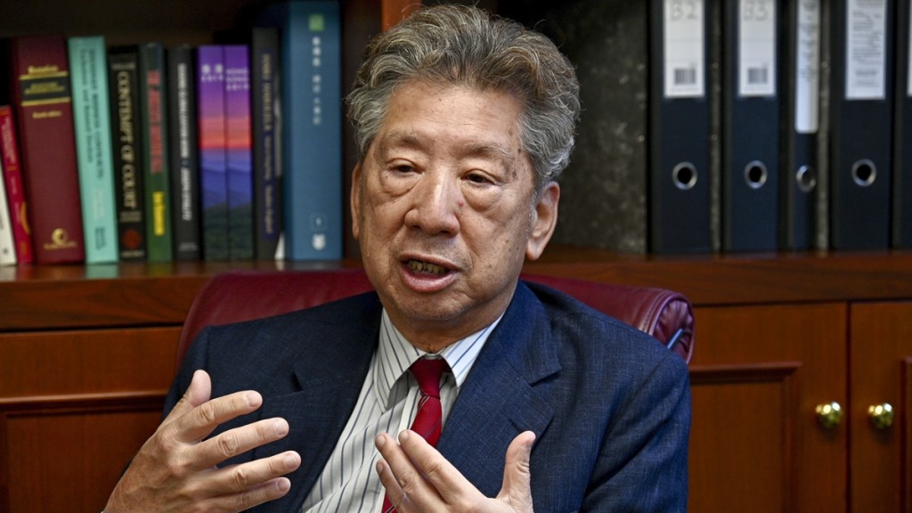 湯家驊形容黎智英海外法律團隊的行為是非常危險的一步。資料圖片