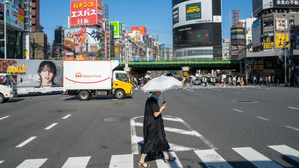 新宿為東京熱門旅遊點。新華社 新宿為東京熱門旅遊點。新華社