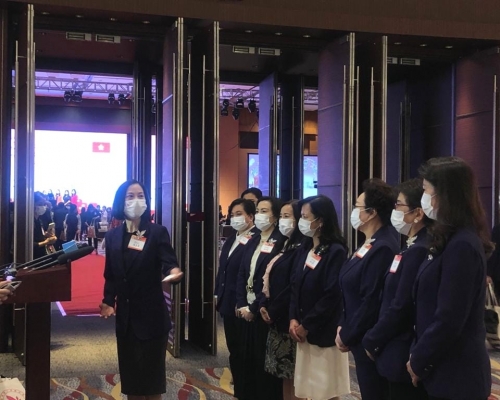港區婦聯代表聯誼會譴責暴力罪行。