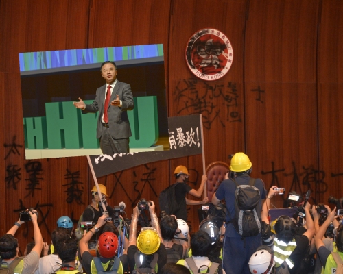 張翔早前指，破壞性的行動應予譴責。資料圖片