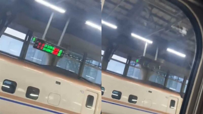 在地震发生时，JR北陆新干线立即停驶，有4列车停在富山站与金泽站之间。资料图片