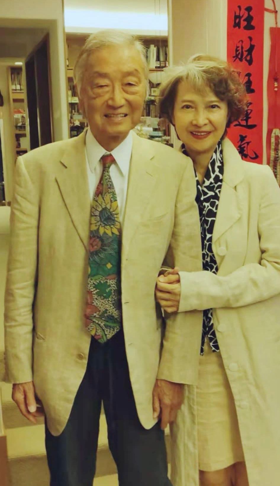 2022年8月，蕭芳芳丈夫張正甫（左）因胰臟癌在睡夢中病逝，享年82歲。  ​