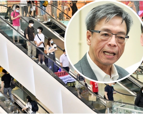 梁子超（小圖）指過去兩日假期，本港商場及郊區人頭湧湧，情況「恐怖」。資料圖片
